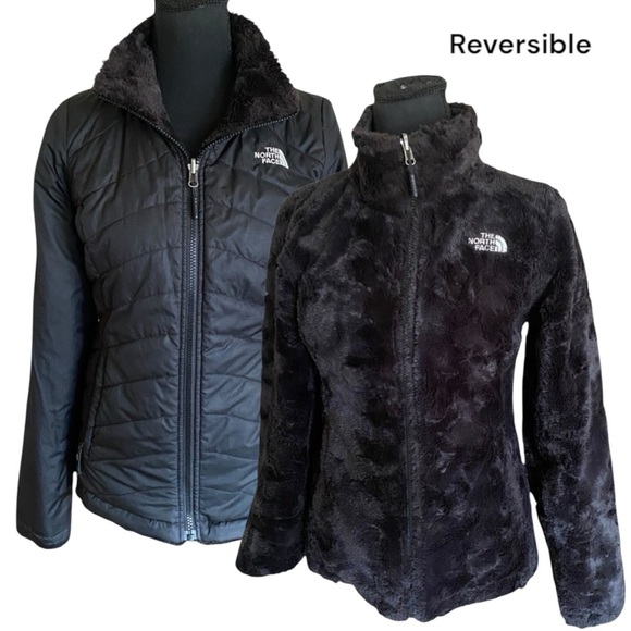 The North Face Mossbud Insulated Reversible Jacket Black Small PRE-Owned EUC - Picture 1 of 16